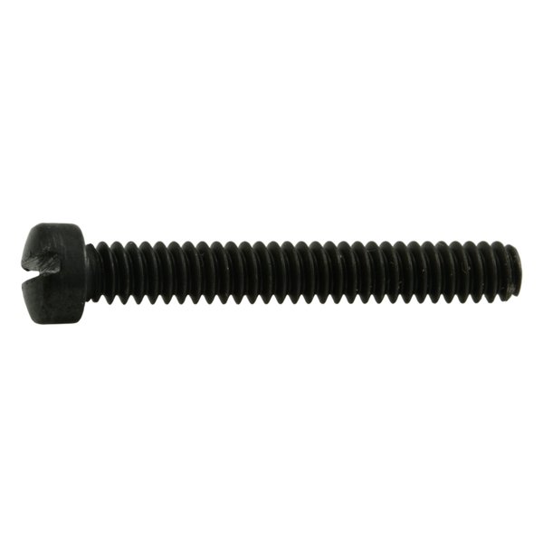 Midwest Fastener #6-32 x 1 in Slotted Fillister Machine Screw, Black Oxide Steel, 5 PK 32919